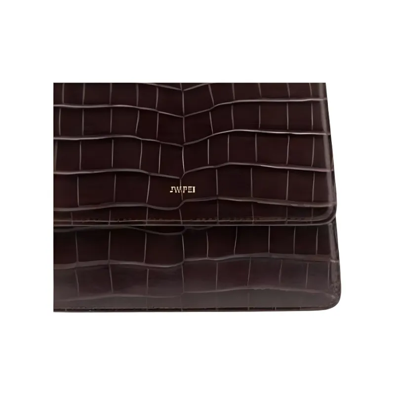JW PEI Leather Handbag Women's Dark Brown-4