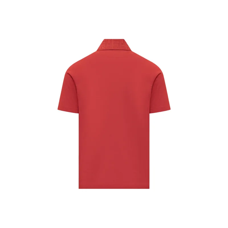 Ferragamo Logo Plaque Polo Shirt-1