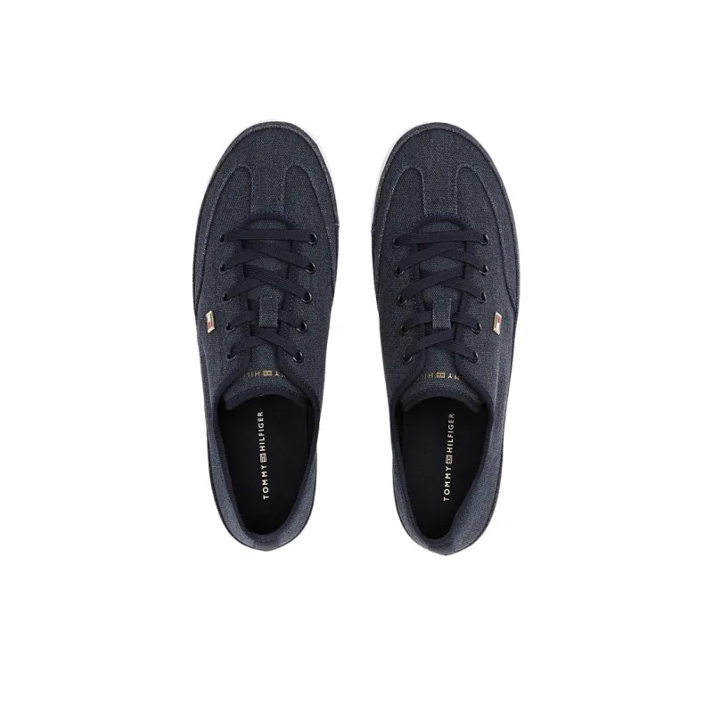 Tommy Hilfiger Trainers Low Top Skateboard Shoes Women's Dark Blue-3