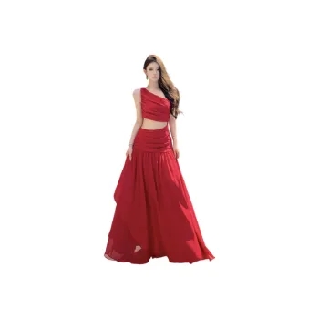 FLIM Sleeveless Dresses Women's Red
