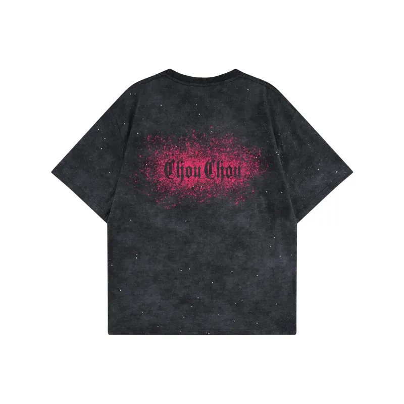 CHOUCHOUS Drop Shoulder Sleeve T Shirt Women's-0