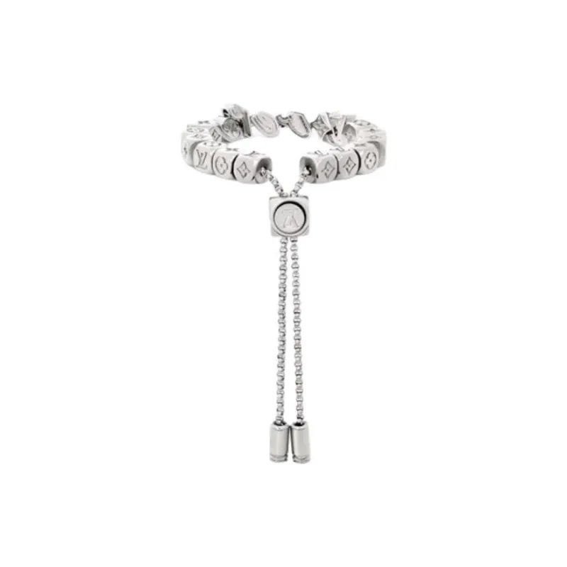 LOUIS VUITTON Metal Bracelets Unisex Silver-1