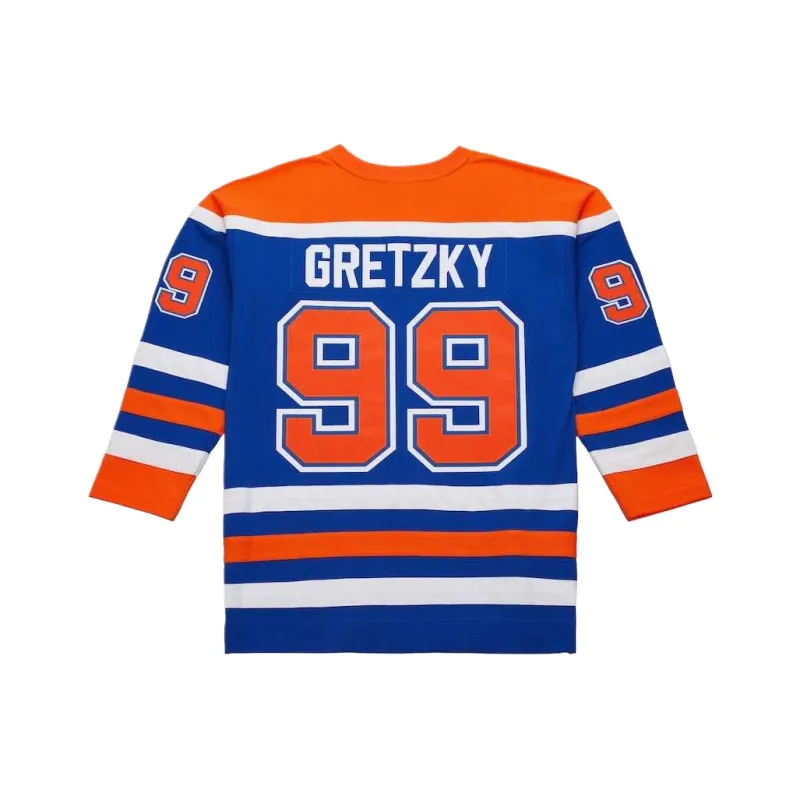 Mitchell Ness Nhl Dark 'Oilers 1979 Wayne Gretzky' Jersey-1