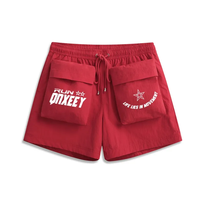 Qnxeey Cargo Shorts Unisex-6