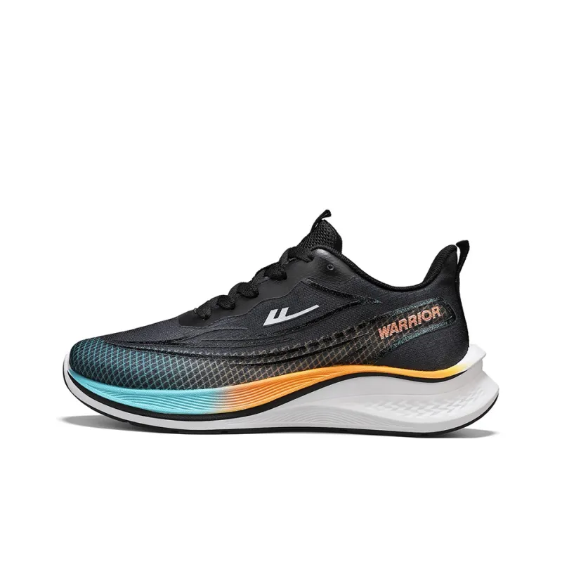 WARRIOR Running Shoes Men Low Top Orange/Blue-0