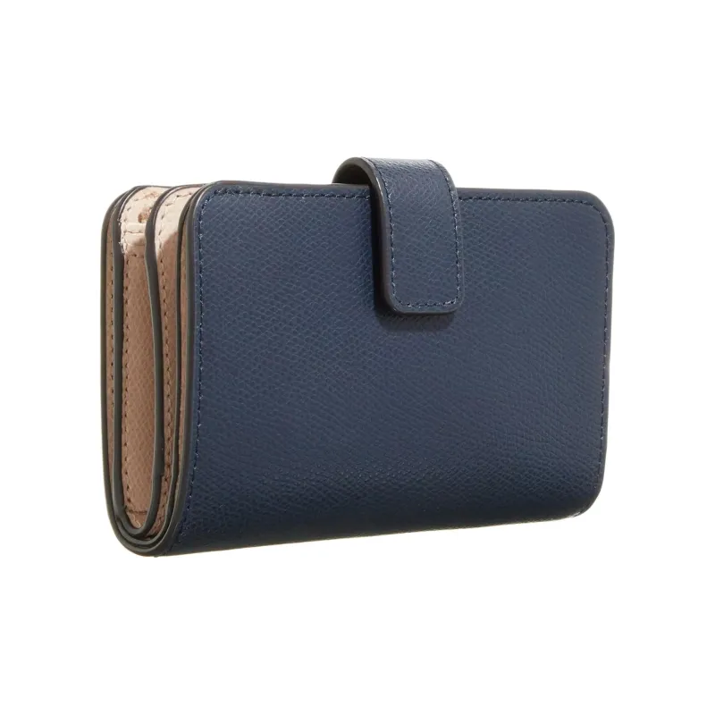 Furla Leather Wallet Medium Size Women's Navy Blue-1