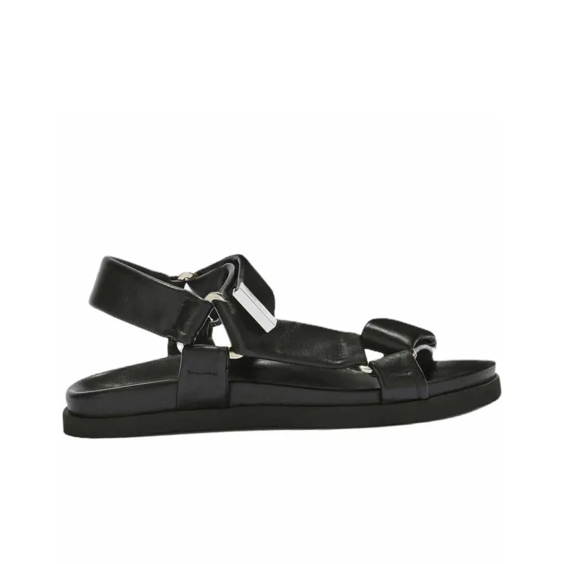The Attico Salinas One Strap Sandals Women's Black-1