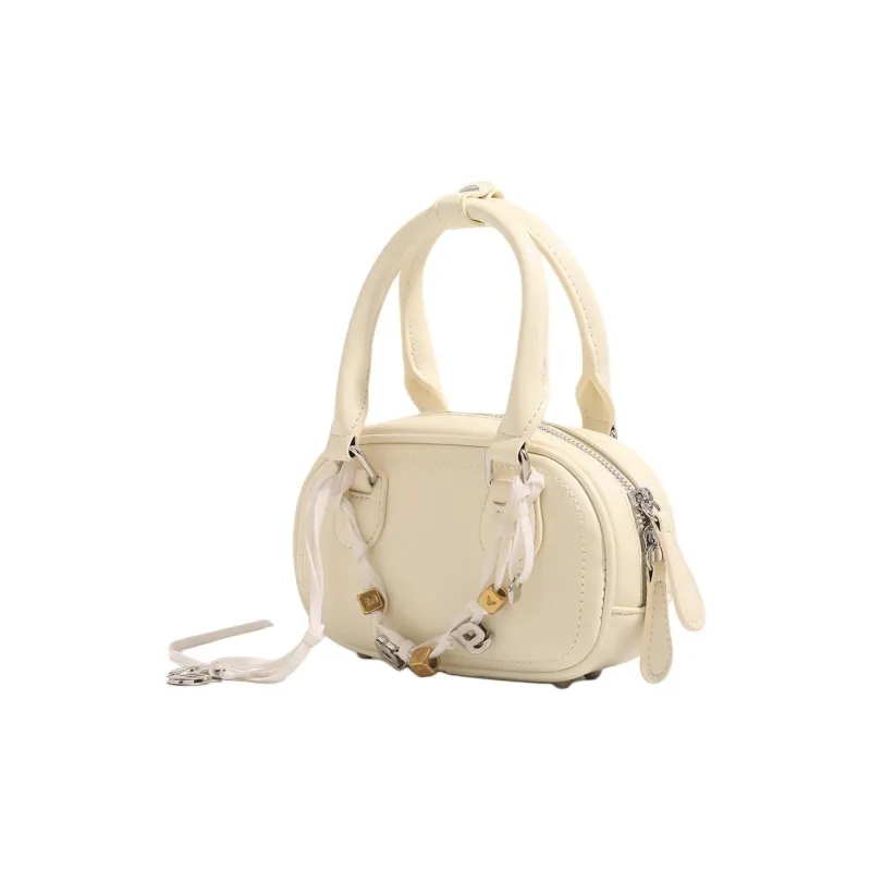 Pivsnu Synthetic Leather Shoulder Bag, Crossbody Bag, Handbag Women's Cream Yellow/Dark Chocolates-2