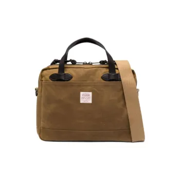 Filson Cotton Briefcase, Handbag Men's Dark Umber