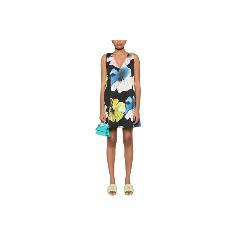 STINE GOYA Watercolor Bloom Mini Dress-0