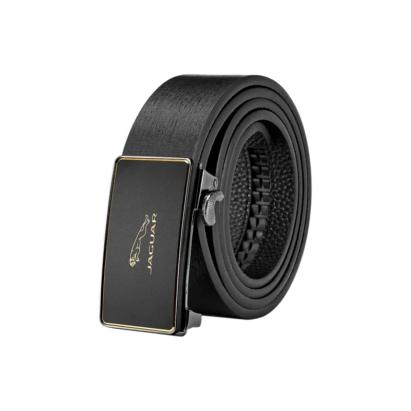 JAGUAR Top Grain Cow Leather Belts Men's 3.4cm-0
