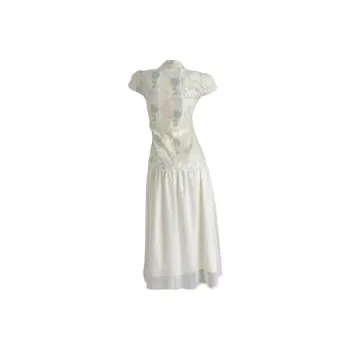 Flowers In Water Short Sleeved Dress Women's