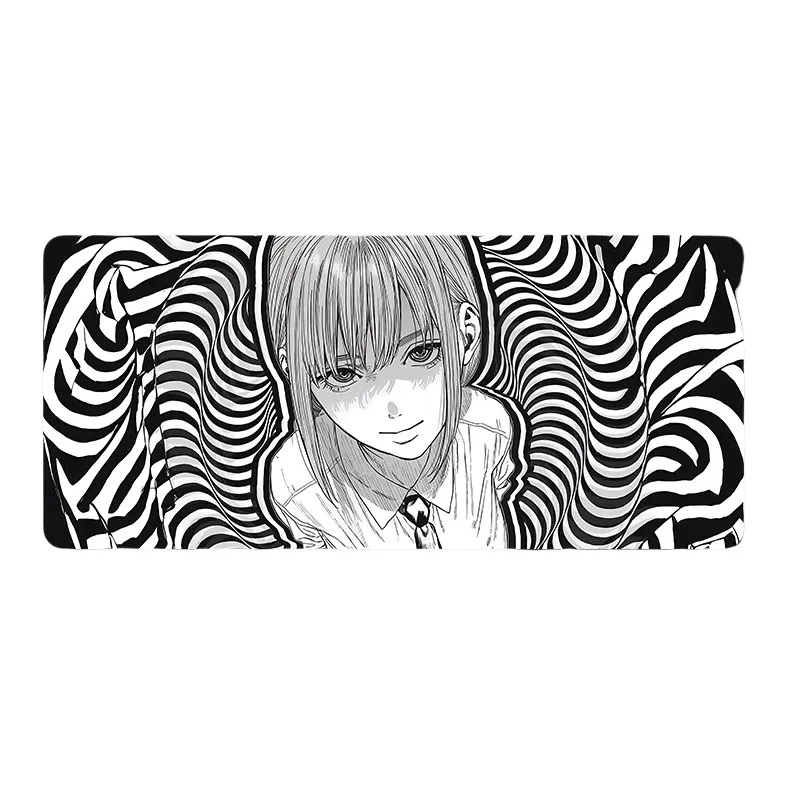 DANYIN Black White Anime Extra Large Minimalist Style Premium Desk Mat For Anime Esports Office, Washable Mouse Pads-30