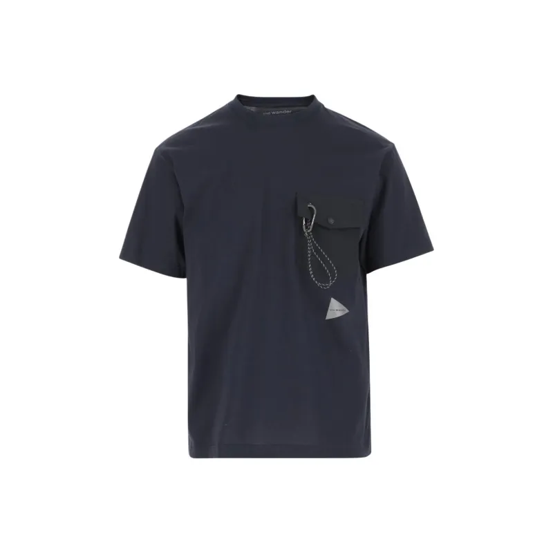 And Wander Logo print T shirt-0