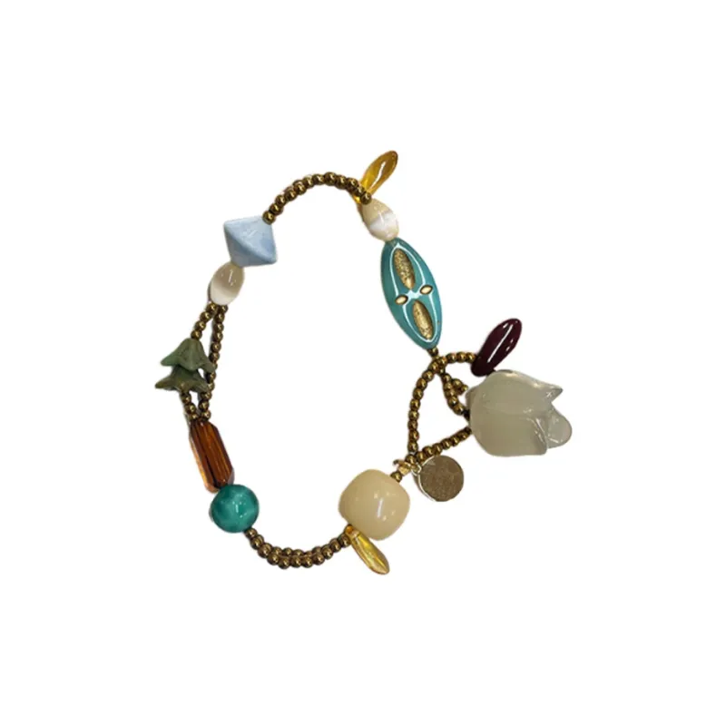 VIVIWELL Colored Glaze Rope Bracelets Unisex-0