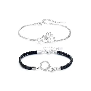 JOYDINNY Alloy Rope Bracelets Unisex
