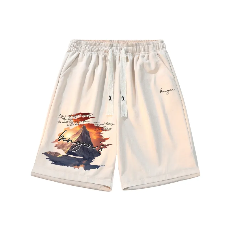 BENGEN Casual Shorts Unisex-4