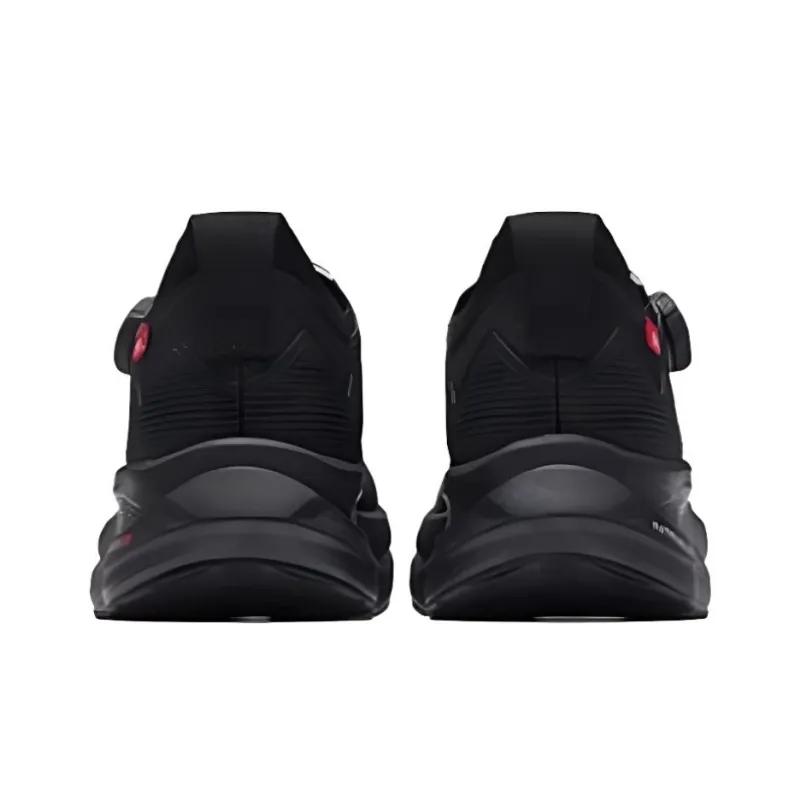 Anta Unique Abrasion Resistant Support Rebound Low Top Sprint Running Shoes Men's Black-3