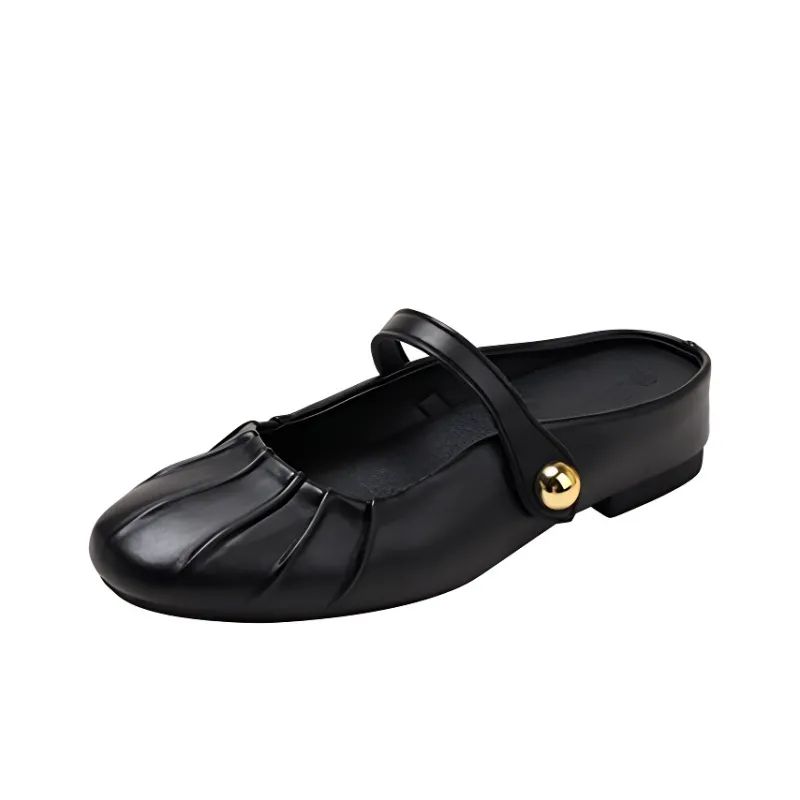 TATAYA Rubber Sole Abrasion Resistant Closed Toe Slippers Women's-3