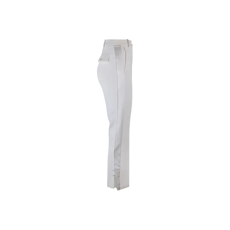 Elisabetta Franchi Satin Banded Crepe Tuxedo Trousers-1