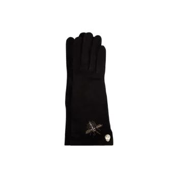 DIOR Leather Gloves Unisex Black