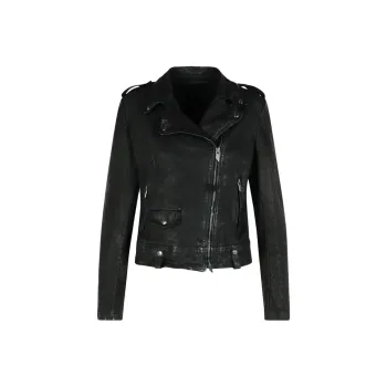 SALVATORE SANTORO SS25 Leather Jacket Women's Black