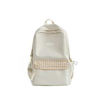 URBAN FOREST Nylon Backpack Unisex Black/White/Yellow/Orange/Green