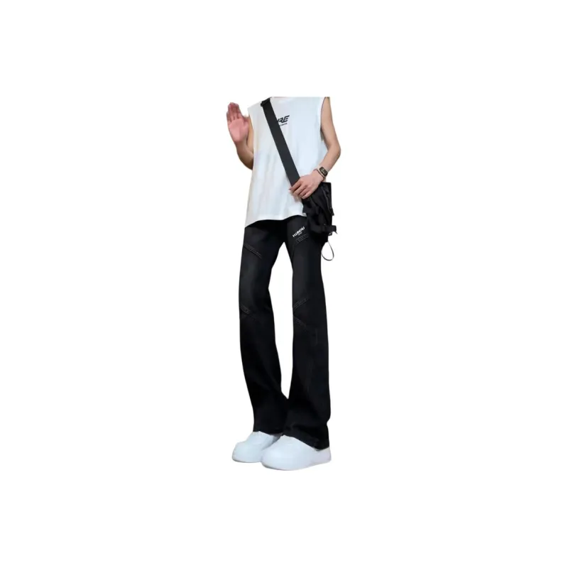 HUANQIU Jeans Unisex-5