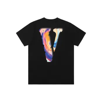VLONE T Shirts Unisex Black Multicolor