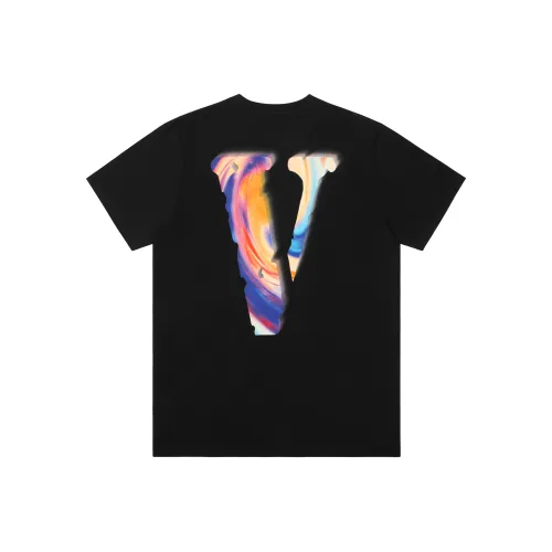 VLONE T Shirts Unisex Black Multicolor