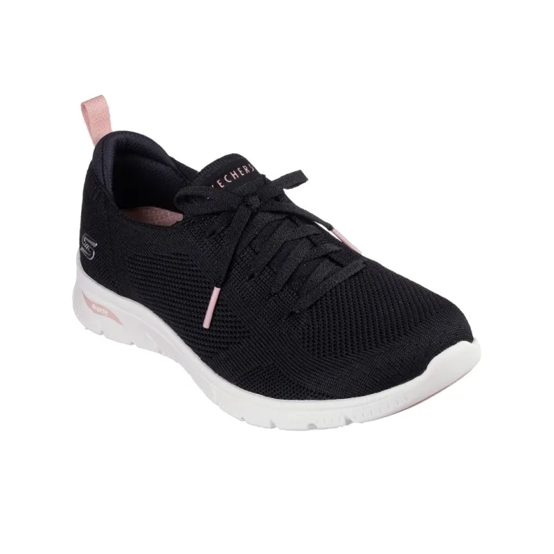 Skechers ArchFit Low Top Casual Shoes Women's Black-3