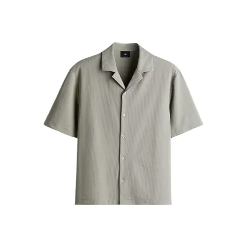 H&M Shirts Men Sage Green