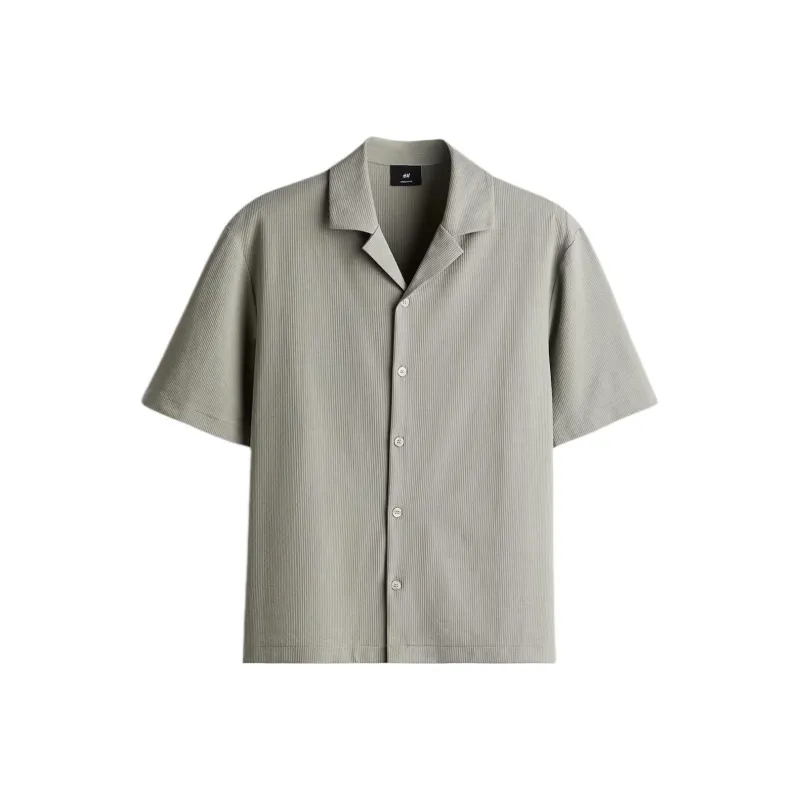 H&M Shirts Men Sage Green-0
