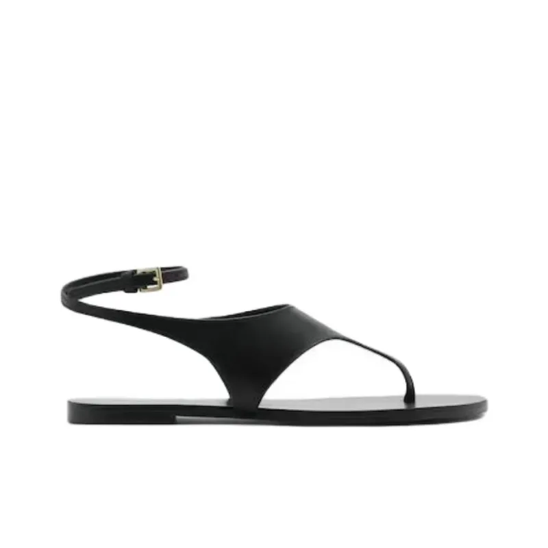 MANGO One Strap Sandals Women's Black-1