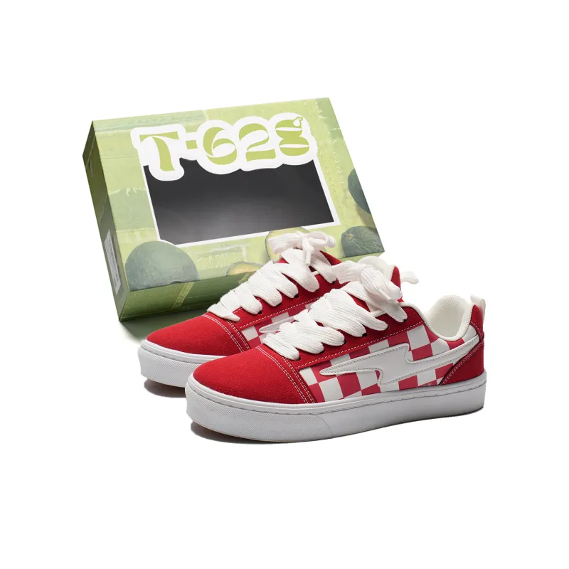 T628 Slip Resistant, Abrasion Resistant, Lightweight, Breathable Low Top Skateboard Shoes Unisex-146