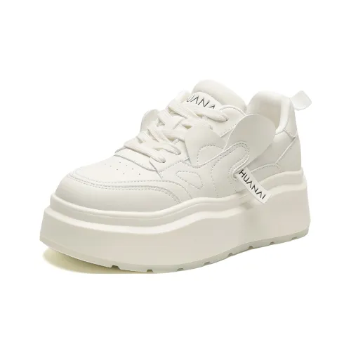HUANAI Low Top Skateboard Shoes Women's White