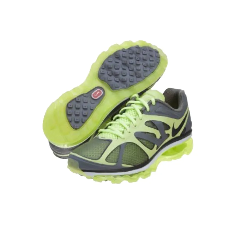 Nike Air Max+ Anti Slip Wear Resistant Low Top Running Shoes Women's Gray Yellow-1