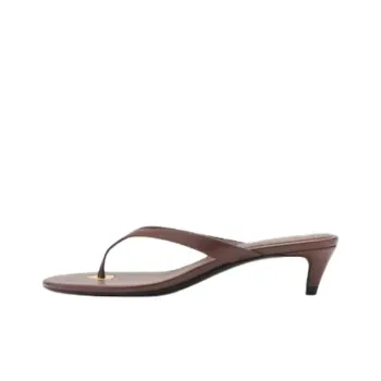 MANGO Abrasion Resistant Flip Flops Women's Brown