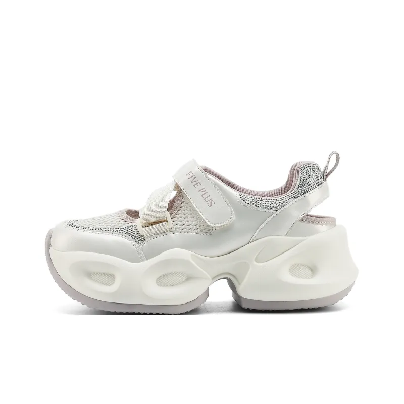 FIVE PLUS Anti Slip Wear Resistant Low Top Chunky Sneakers Women's-6