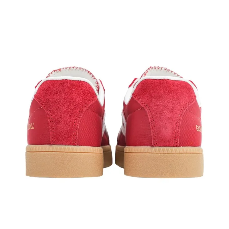 GLO BULL Slip Resistant, Lightweight, And Breathable Low Top Skateboard Shoes Unisex Red-4