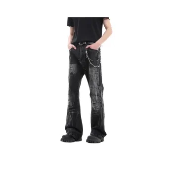 CORNILOT Jeans Unisex Black Gray Color