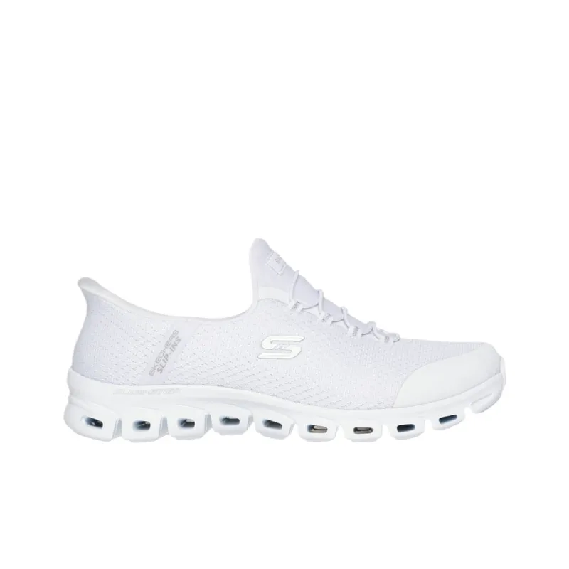 Skechers Glide Step Pursuit Low Top Casual Shoes Women's White-1