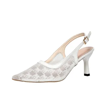 Zomila Chunky Heel High Heels Women's Ecru