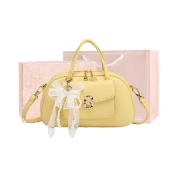 MISS GAIL Synthetic Leather Shoulder Bag, Crossbody Bag, Handbag Regular Women's Yellow/Blue