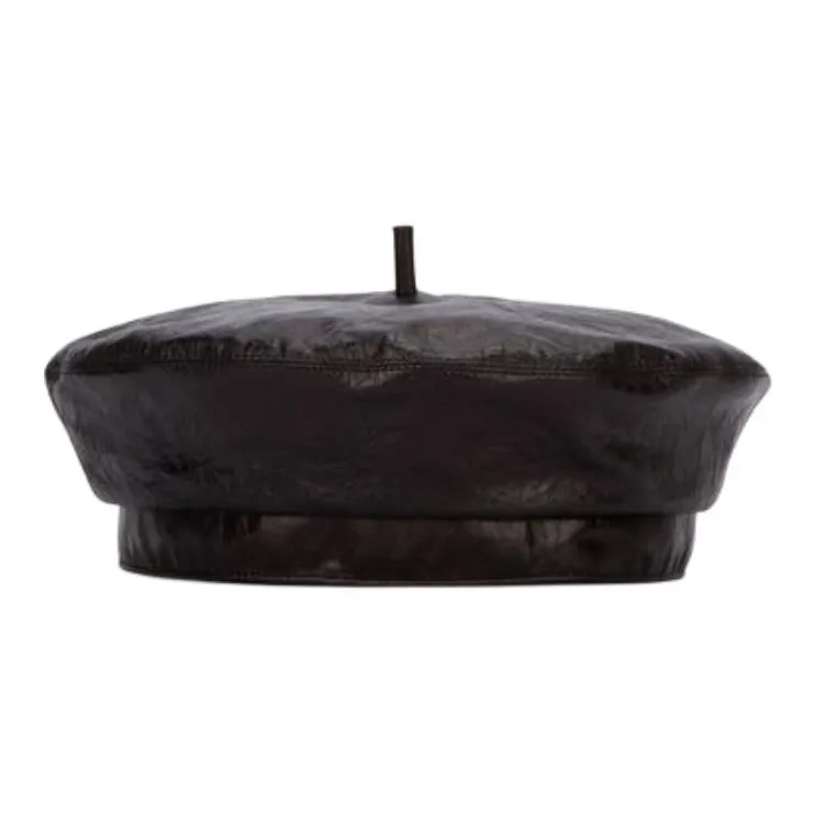 DIOR Calfskin Berets Women's Black-0