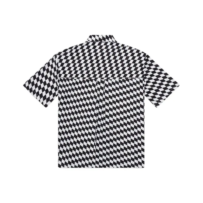 PRIVATE POLICY Shirts Men Black White Color Scheme-1