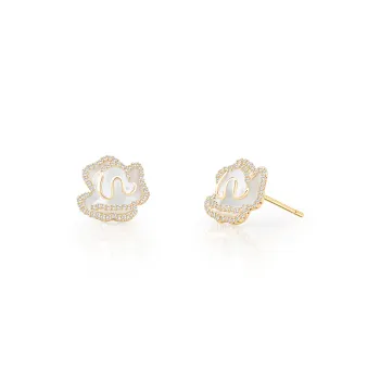 AJIDOU 925 Sterling Silver Stud Earrings Women's