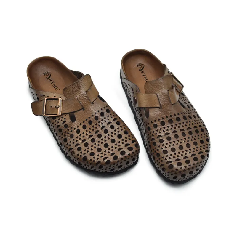 ARTMU Rubber Sole Closed Toe Slippers Women's-10