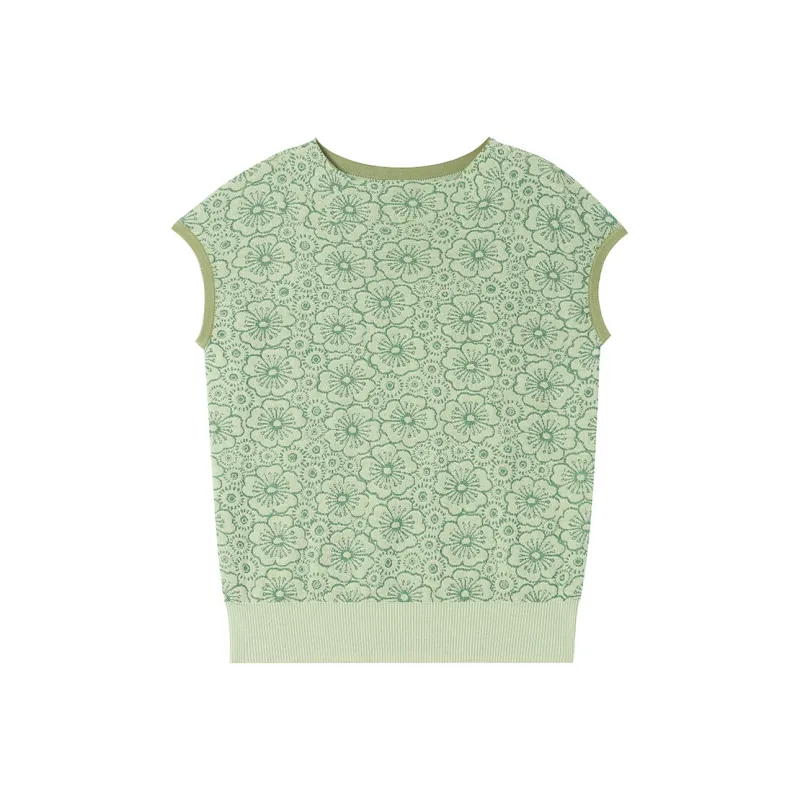 Mu Qingqing T Shirts Women's Pea Green-1