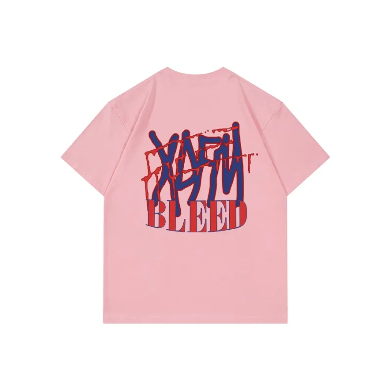 XDFM American Letter Bleeding Creative T Shirt Loose Fit Unisex-10
